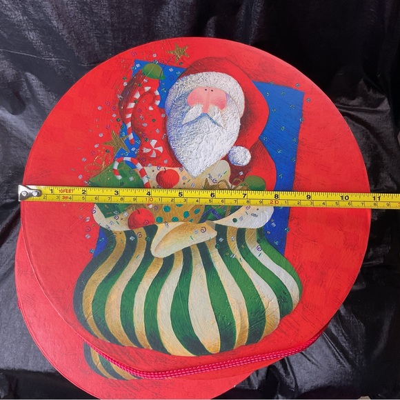 Christmas Santa Stackable Nesting Boxes Set
Of 3 Holiday Gift Hat Box - Picture 6 of 7